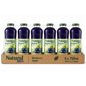 Natural 100% sok Borovnica flaša 750ml x 6 kom 