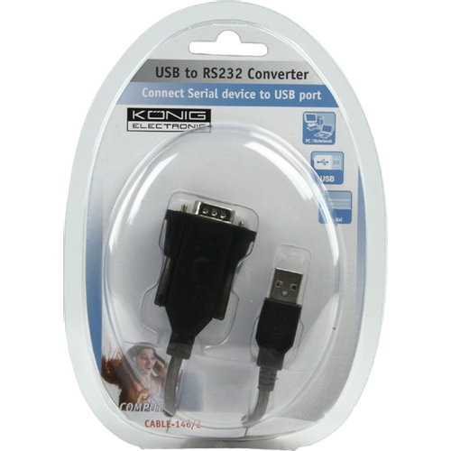 Konig USB kabl na RS-232 kabl, dužina 1.8 metar - USB na RS232 slika 2