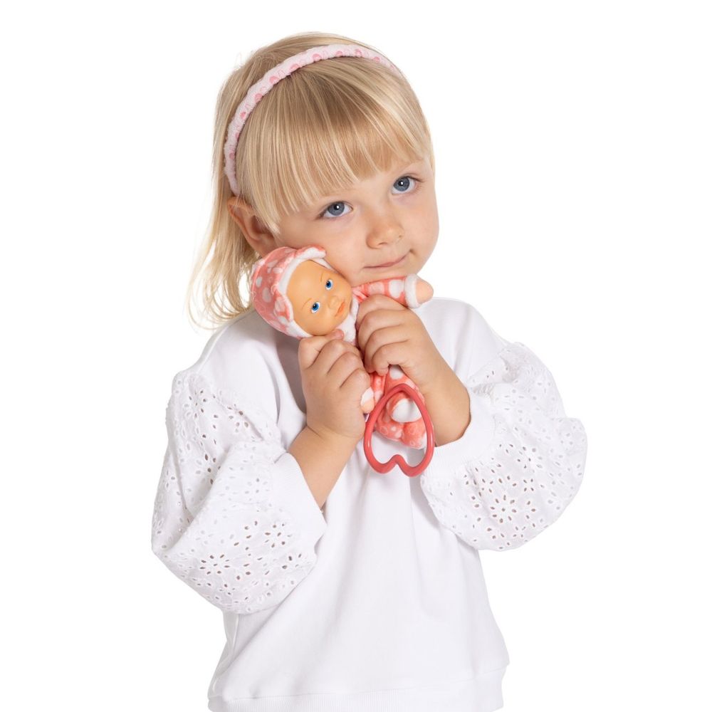 Chicco Lutka beba My Doudou Doll 18cm, Roza sa srcima slika 3