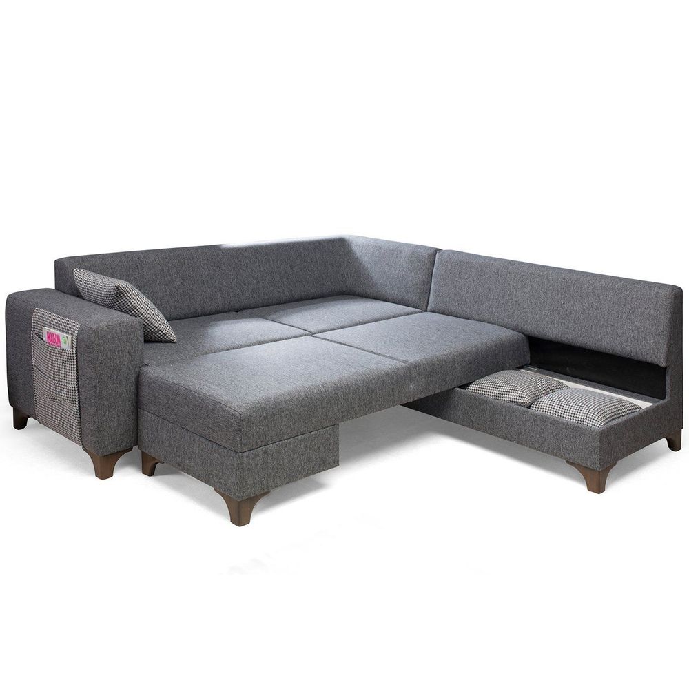 Ugaona Sofa Loft - Siva slika 6