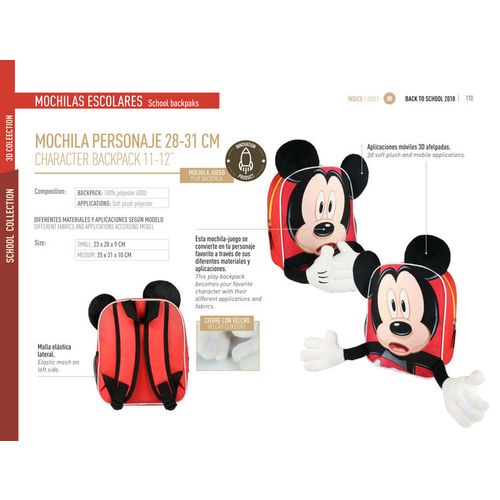 Disney Mickey backpack 28cm slika 9