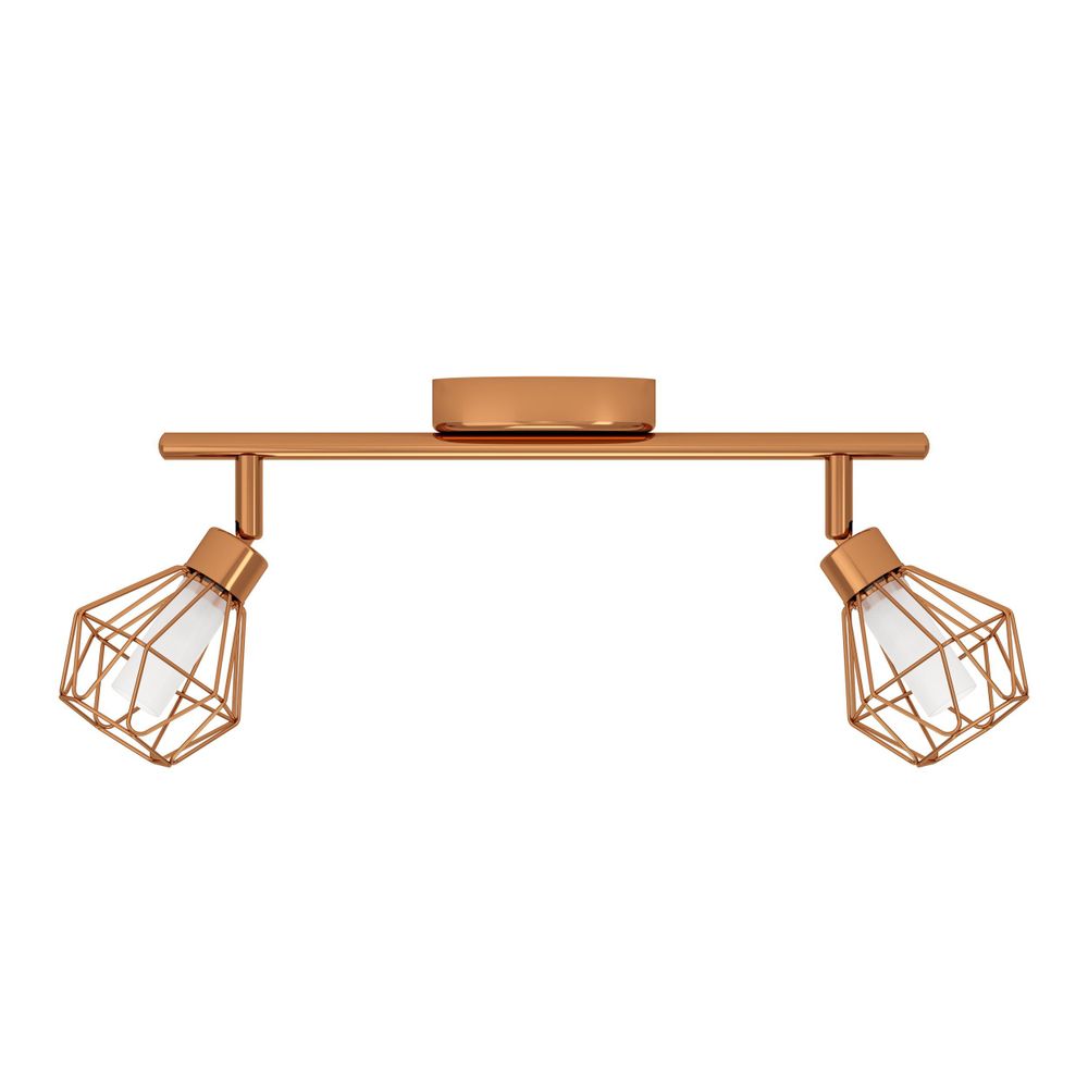 Eglo Zapata reflektor/2, led, g9, 2x2,5w, 2x360lm, bakar/čelik/bijelo staklo  slika 4