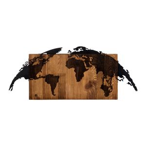Wallity Zidna dekoracija drvena, World Map
