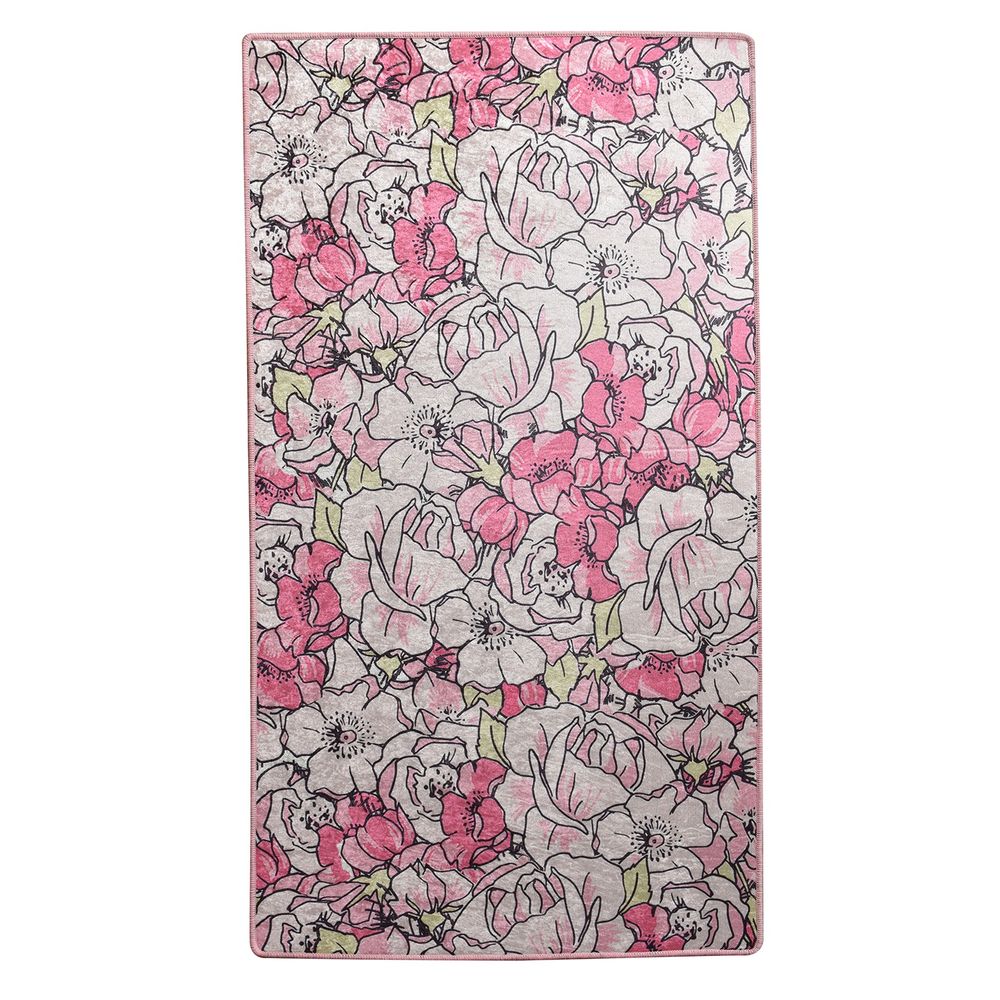 Rosa - Višebojni hodnički tepih u roza boji (60 x 140) slika 2
