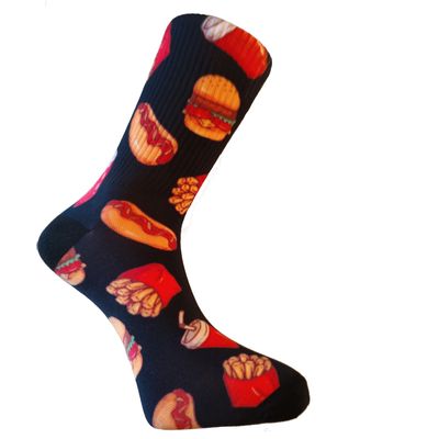 SOCKS BMD Štampana čarapa broj 1 art.4686 veličina 39-42 Fast food
