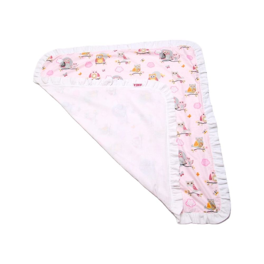 AMEA Dvoslojna dekica Owl 105x105cm slika 2