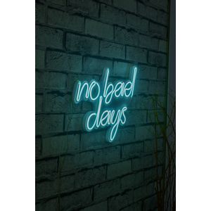 Wallity Ukrasna plastična LED rasvjeta, No Bad Days - Blue
