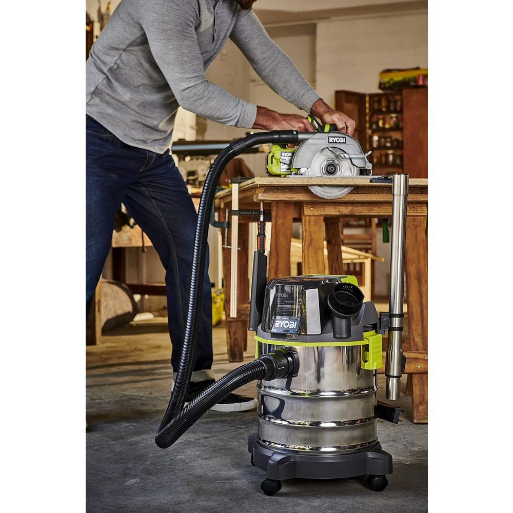 Ryobi 18V ONE+ Akumulatorski usisivač za mokro i suho usisavanje, R18WDV-0 slika 6