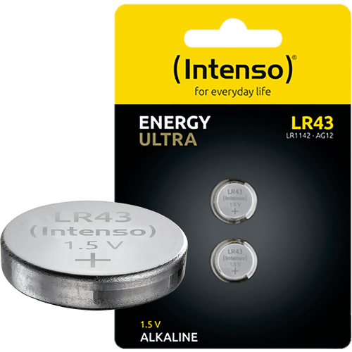 (Intenso) Baterija alkalna LR43/2, 1,5 V dugmasta, blister 2 kom - LR43/2 slika 2