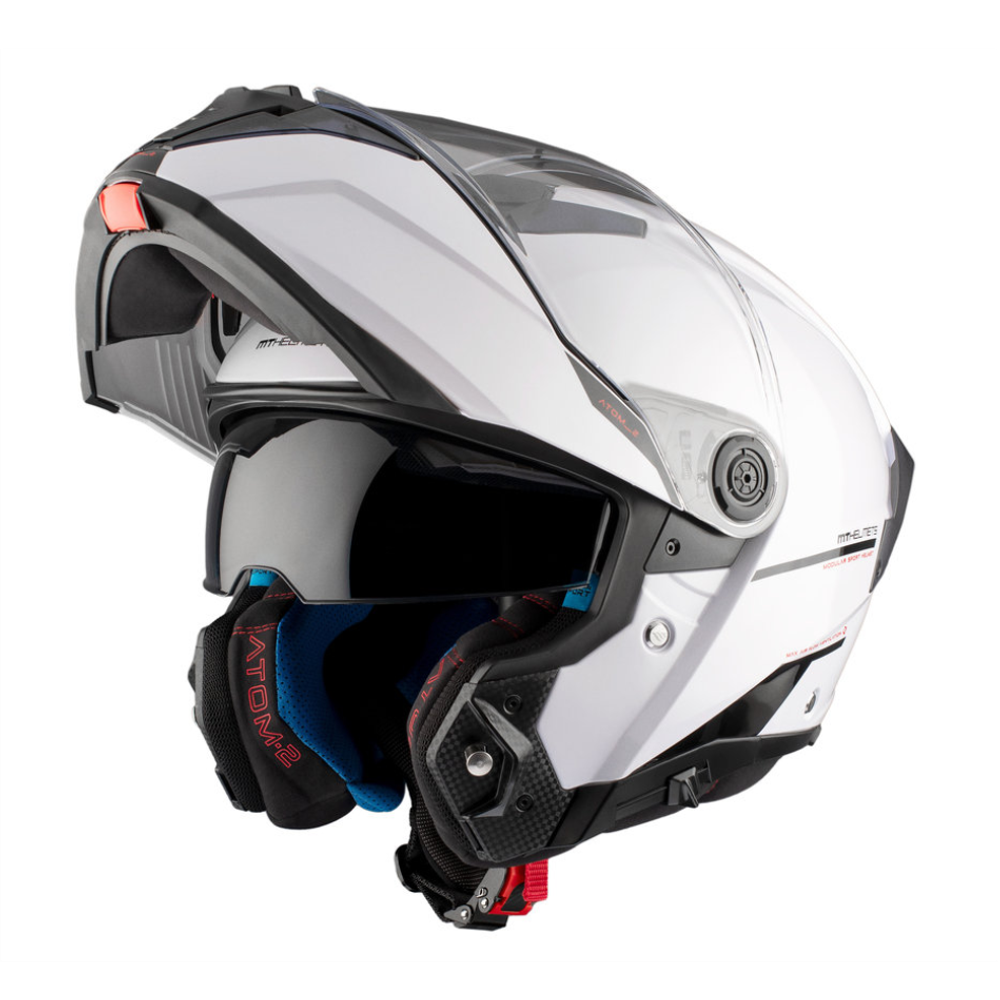 MT Helmets Atom 2 SV Solid A0 Gloss White slika 7