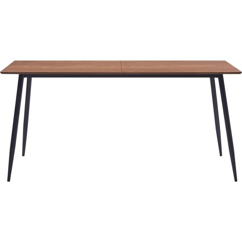 Blagovaonski stol smeđi 160 x 80 x 75 cm MDF slika 2