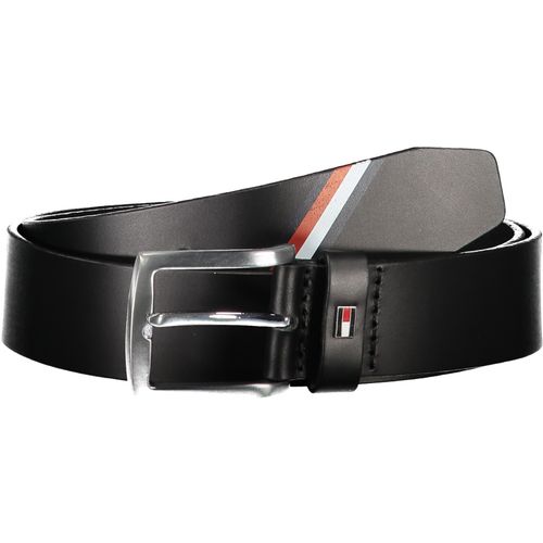 TOMMY HILFIGER MEN'S BLACK LEATHER BELT slika 1