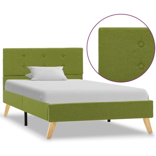 Okvir za krevet od tkanine zeleni 100 x 200 cm slika 9