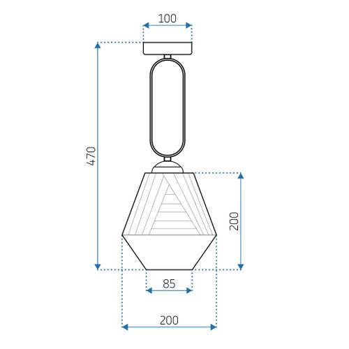 TOOLIGHT Viseća svjetiljka APP1025-1CP slika 14