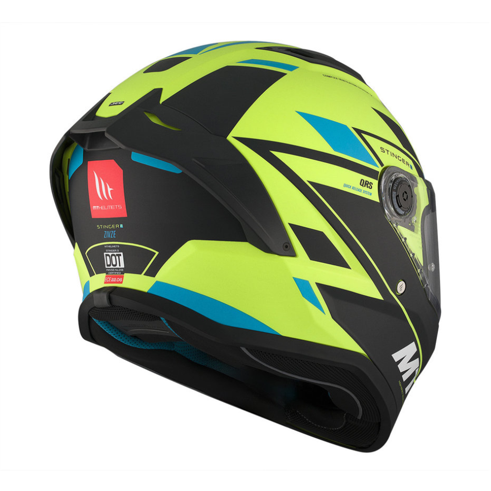 MT Helmets Stinger 2 C3 Matt Fluor slika 6