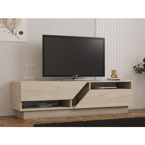 Woody Fashion TV stalak KOZA, boja Travertine slika 1