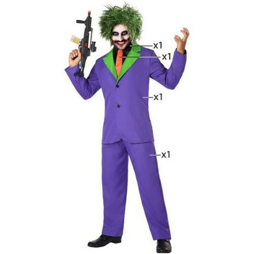 Svečana odjeća za odrasle Joker Vijoličasta Ubojica (3 Dijelovi) XS/S slika 4