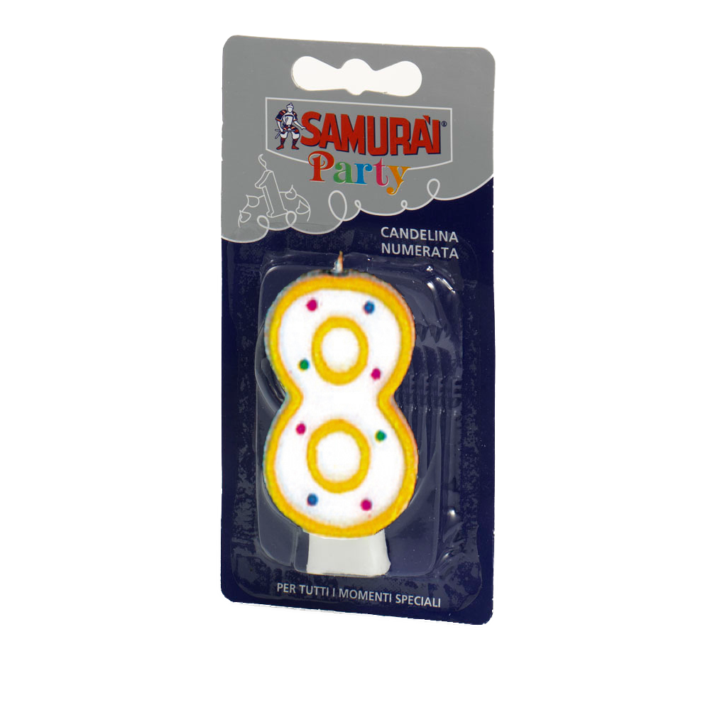 Samurai rođendanska svijeća br. 8 slika 1