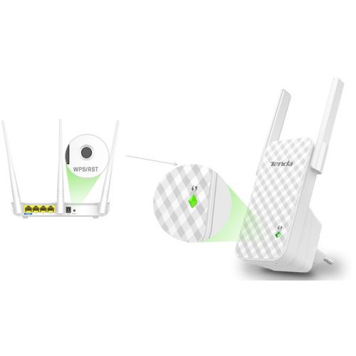 Tenda A9 WiFi ripiter/ruter 300Mbps Repeater Mode Client+AP white (Alt:WNP-RP300-03 ) slika 4