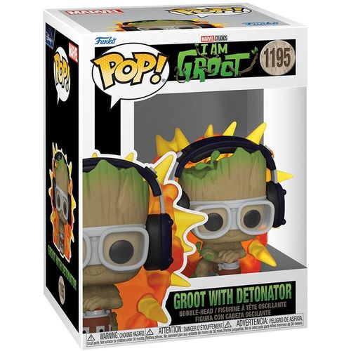 Funko POP! Marver: I Am Groot - Groot W/ Detonator slika 1