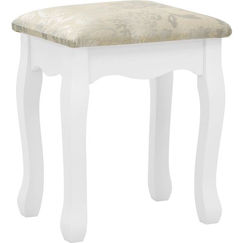 Toaletni stolić sa stolcem bijeli 75x69x140 cm drvo paulovnije slika 28