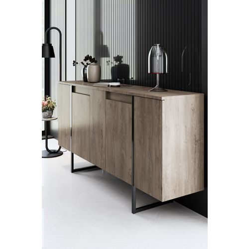 Luxe - Walnut, Black WalnutBlack Console slika 4