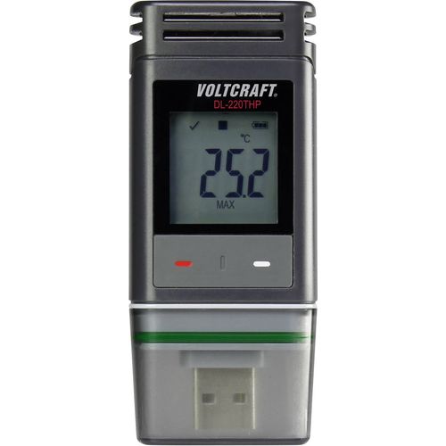 Zapisivač podataka mjerenja temperature i vlage u zraku, zapisivač podataka zračnog tlaka DL-220THP VOLTCRAFT mjerna veličina temperatura, vlage zraka, tlak zraka -30 do +60 °C 0 slika 6