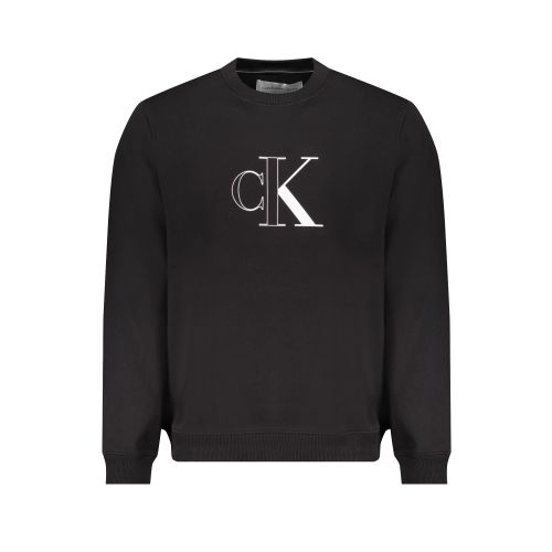 CALVIN KLEIN MUŠKA CRNA ZIPLESS SWEATSHIRT slika 1