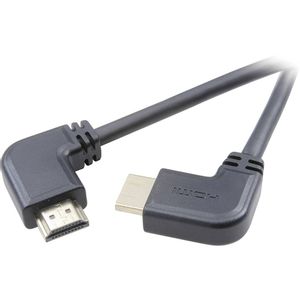 SpeaKa Professional HDMI priključni kabel HDMI A utikač, HDMI A utikač 1.50 m crna SP-1301384 audio povratni kanal (arc), pozlaćeni kontakti, Ultra HD (4K) HDMI HDMI kabel