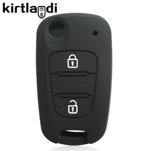 Silikonska navlaka za ključ Hyundai/Kia tip 2 crna (dvije tipke)