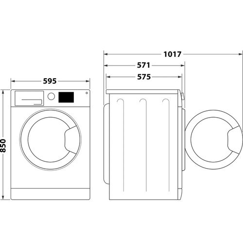 Whirlpool FFL 7259 W EE Mašina za pranje veša, 7kg, 1200rpm, Dubina 57.5cm slika 8