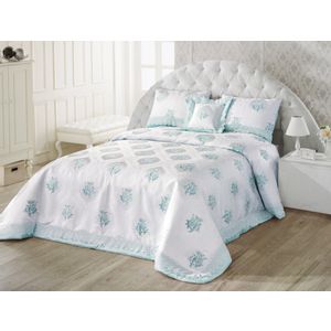 Jaden Turquoise
White Double Bedspread Set