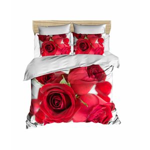 192 Red
White Double Quilt Cover Set