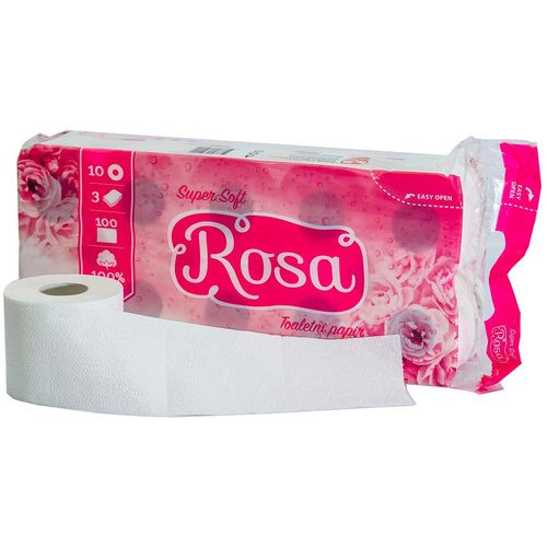 Rosa Super Soft Toaletni papir, 100% celuloza, 3 sloja, 100 listica, 10/1 slika 2