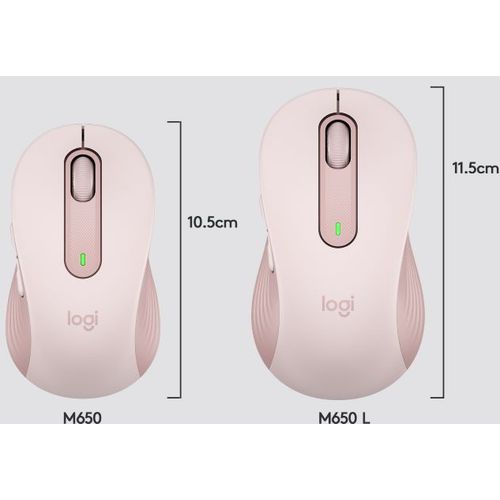 Logitech M650 Wireless Mouse Rose slika 3