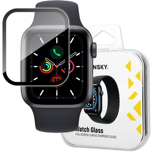 Wozinsky Watch Glass Hybrid Glass za Apple Watch 6 40 mm / Watch 5 40 mm / Watch 4 40 mm / Watch SE 40 mm crno slika 1