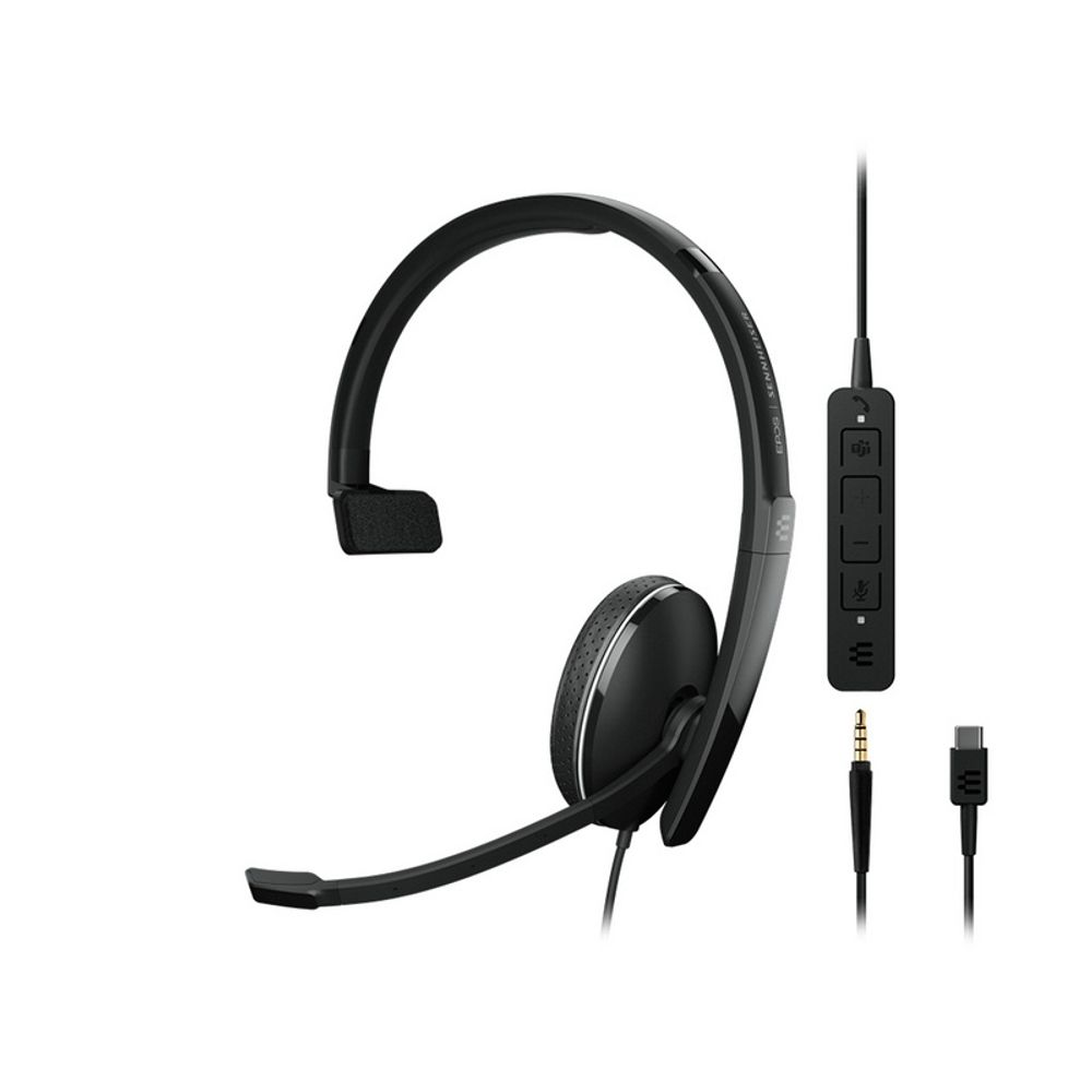 EPOS ADAPT 135T USB-C II – mono žična naglavna slušalka slika 1