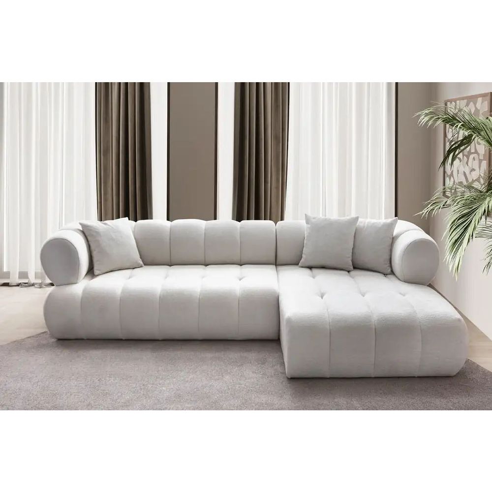 Ugaona Sofa Petra Desna - Bijela slika 2