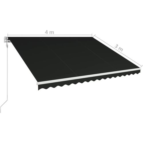 Tenda na automatsko uvlačenje 400 x 300 cm antracit slika 11