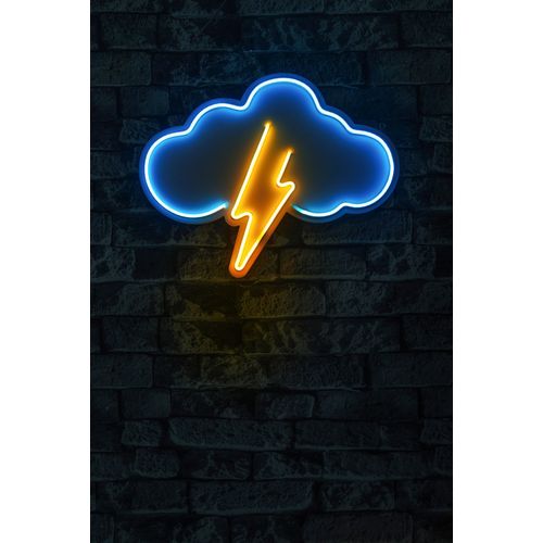 Wallity Ukrasna plastična LED rasvjeta, Thunder Storm - Blue, Yellow slika 10