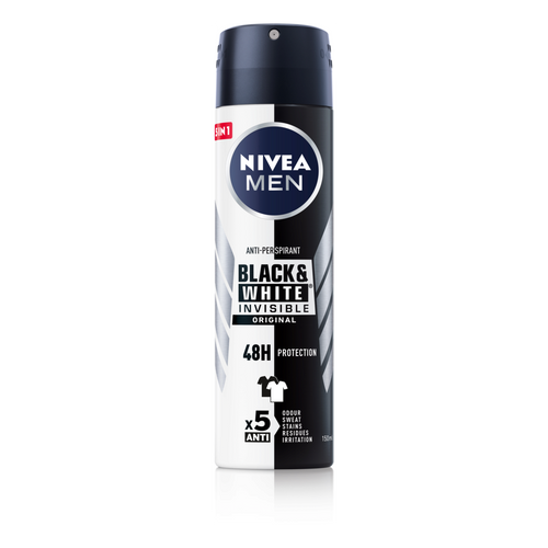 NIVEA Men Black & White Invisible dezodorans u spreju 150ml slika 1