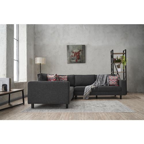 Atelier Del Sofa Kutna garnitura KALE LINEN, antracit, Kale Linen - Anthracite slika 4