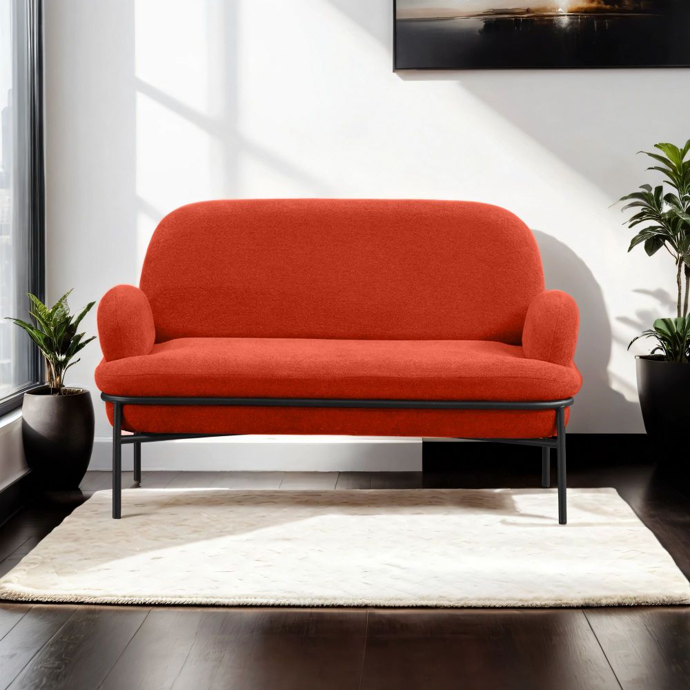 Dvosjed Sofa Aster - boja: crvena pločica slika 1