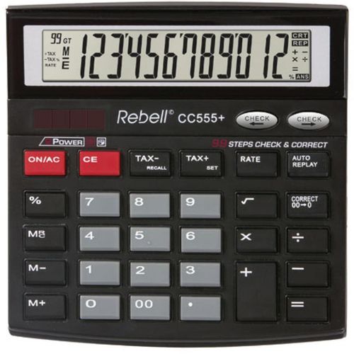 Kalkulator komercijalni Rebell CC512 black slika 1