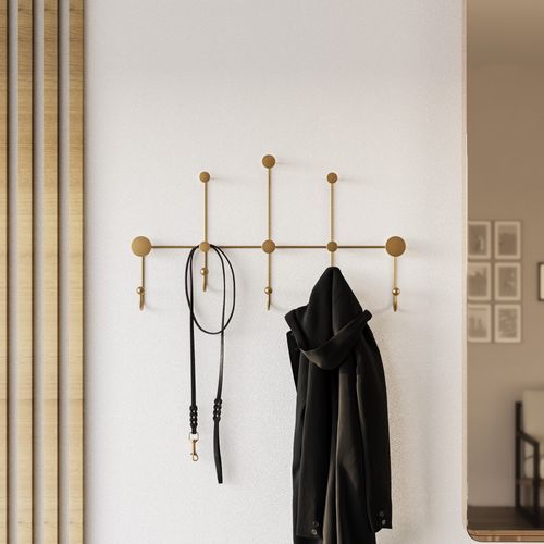 Iyon-A Gold Metal Wall Hook slika 1