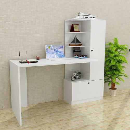 Merinos - White White Study Desk slika 1