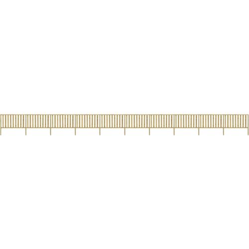 Vrtna ograda od impregnirane borovine 17,66 x 1,5 m slika 18