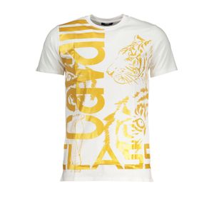 CAVALLI CLASS MEN'S SHORT SLEEVED T-SHIRT WHITE