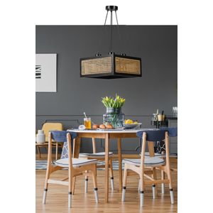 Kumsal Kare 4 Lü Siyah Rattan Avize Rattan
Black Chandelier