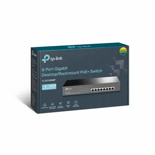 Svič 10/100/1000 8 PoE+ -port TP-Link TL-SG1008MP slika 2